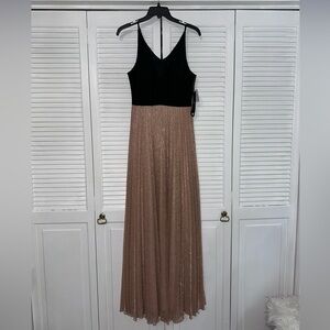 Betsy and Adam Formal V-Cut Maxi Dress